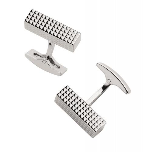 ST Dupont Diamond Head Silver Cufflinks