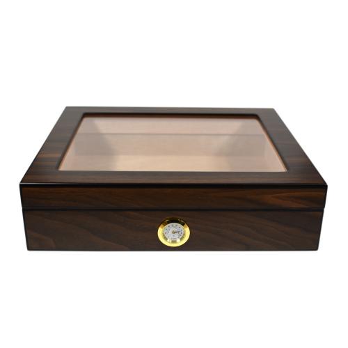 Houston Walnut Humidor Glass Window - 20 Capacity