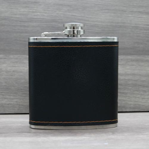 Honest 6oz Stainless Steel Hip Flask - Black