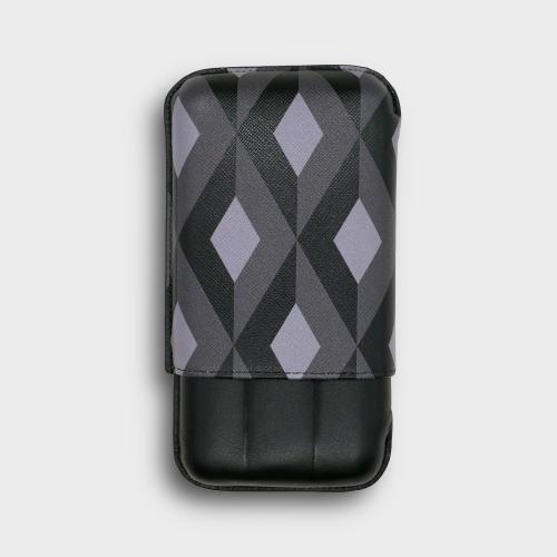 Recife Urbaine Black Dahlia Leather Cigar Case - 3 Cigar Capacity