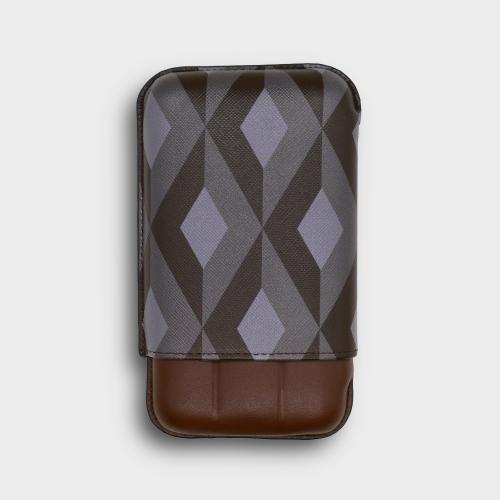 Recife Urbaine Hot Chocolate Leather Cigar Case - 3 Cigar Capacity