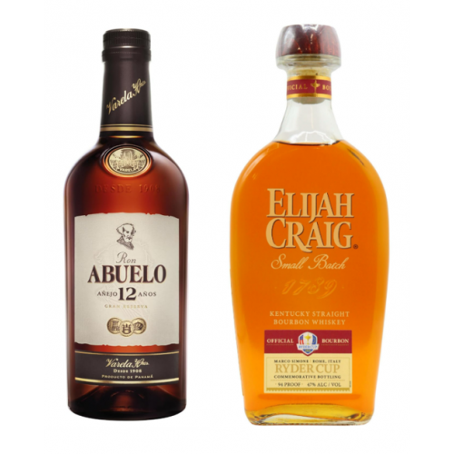 SPECIAL OFFER BUNDLE DEAL - Ron Abuelo 12 Year Old Rum & Elijah Craig Small Batch Ryder Cup Edition