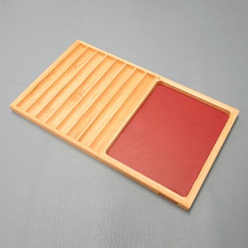 Adorini Cigar Service Tray - Red Inlay (ADO176)