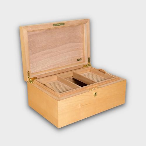 Adorini Maple Specially Selected Grande Deluxe Cigar Humidor - 150 Cigar Capacity (ADO193)