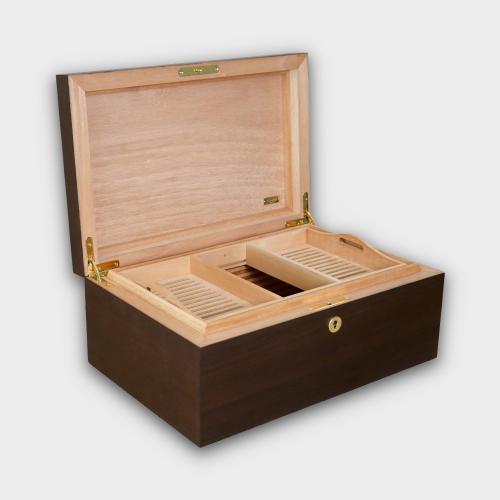 Adorini Wenge Specially Selected Grande Deluxe Cigar Humidor - 150 Cigar Capacity (ADO197)