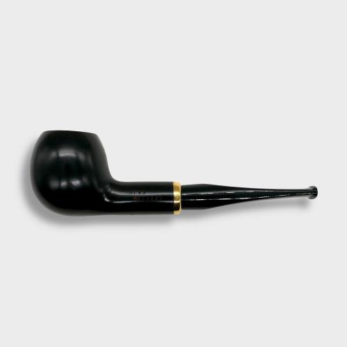 Aldo Morelli Fiorita Black 513 Smooth 9mm Filter Fishtail Pipe (AMF180)