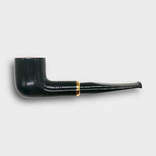 Aldo Morelli Fiorita Black 514 Smooth 9mm Filter Fishtail Pipe (AMF185)