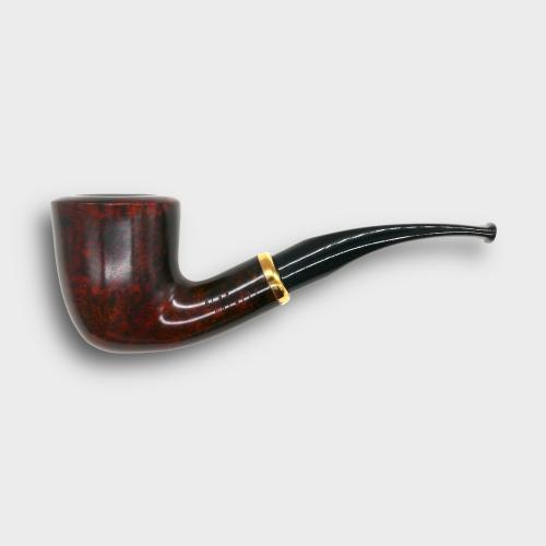 Aldo Morelli Fiorita Cherry 494 Smooth 9mm Filter Bent Fishtail Pipe (AMF186)