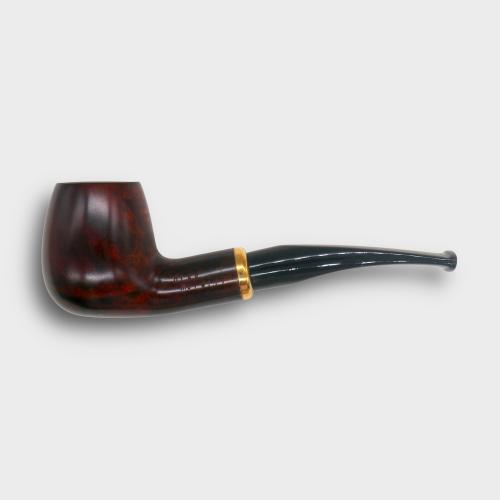 Aldo Morelli Fiorita Cherry 493 Smooth 9mm Filter Bent Fishtail Pipe (AMF198)