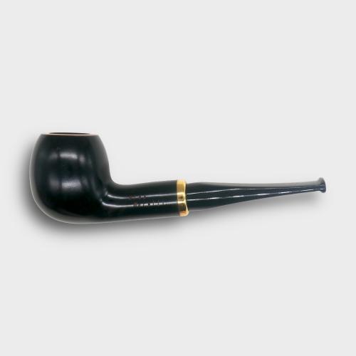 Aldo Morelli Fiorita Black 513 Smooth 9mm Filter Fishtail Pipe (AMF201)