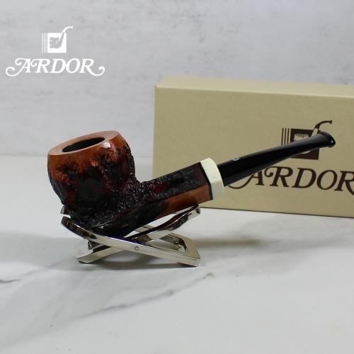 Ardor Goccia Two Acrylic Bands Black Acrylic Pennellessa Mouthpiece Fishtail Pipe (ART266)