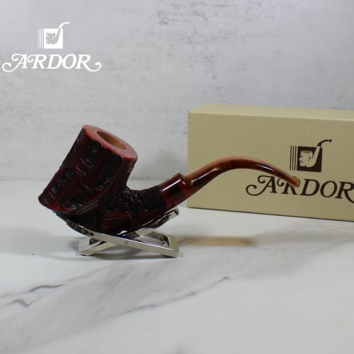 Ardor Meteora Translucent Brown Pennellessa Fishtail Pipe (ART268)