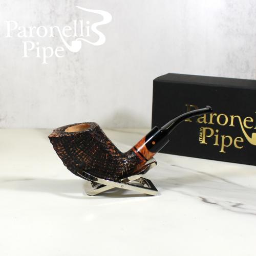 Ariberto Paronelli Rustica Intarsio Fishtail Pipe (ART286)