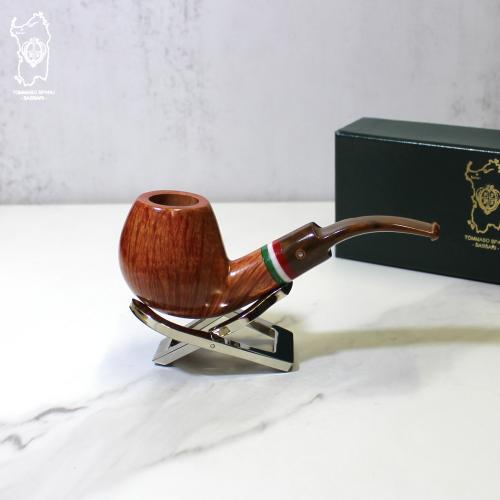 Tomasso Spanu Briar ?F? Italian Bent Pipe (ART444)