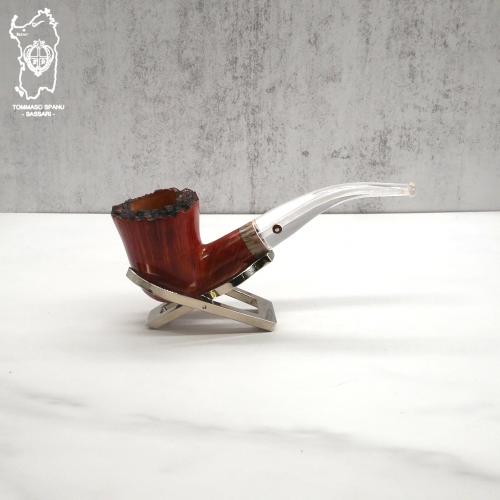 Tommaso Spanu Briar F Bent Fishtail Pipe (ART566)