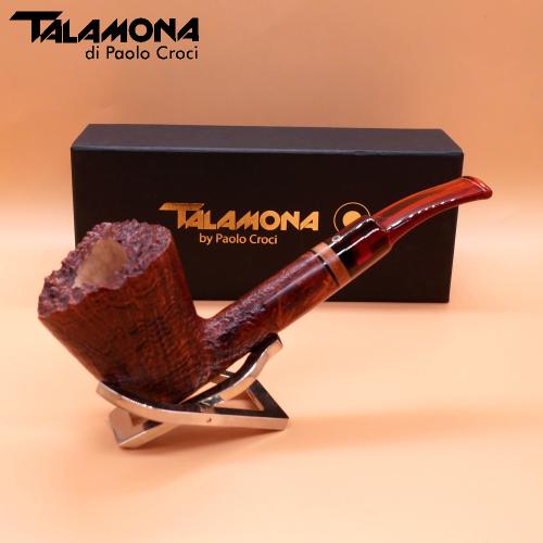 Talamona Di Paolo Croci Large Freehand Sabbiato Fishtail Pipe (ART654)