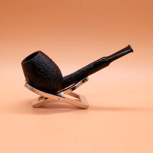 Proxima Egg Black Sandblast Fishtail Mouthpiece Pipe (ART680)