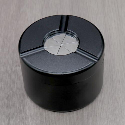 Angelo Aluminium Kaleidoscopic Top Ashtray - Black