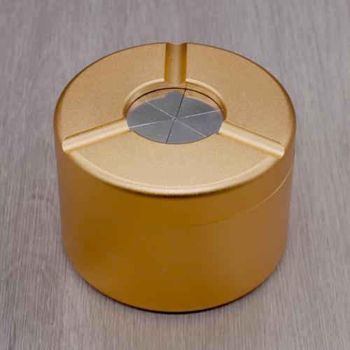 Angelo Aluminium Kaleidoscopic Top Ashtray - Gold