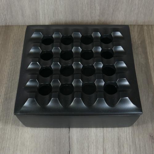 Blackened Aluminium 16 Position Square Cigar Ashtray