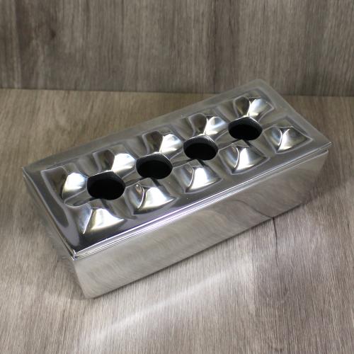 Aluminium 4 Hole Square Cigar Ashtray
