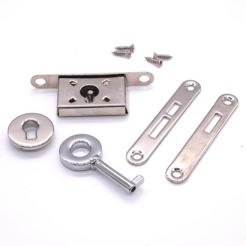Adorini Humidor Swing Bolt Lock Set - Silver