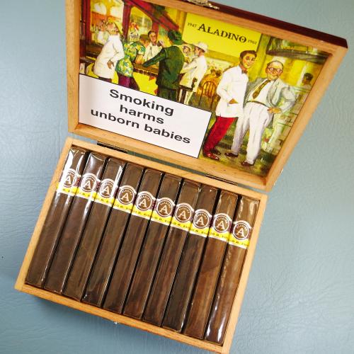Aladino Maduro Corona Box Pressed Cigar - Box of 20