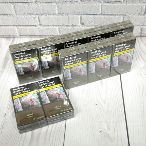Alluve White Slim - 20 Packs of 20 cigarettes (400)