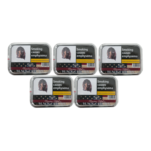 BUNDLE DEAL - American Blends Black and Brown Pipe Tobacco 5 x 50g Tin
