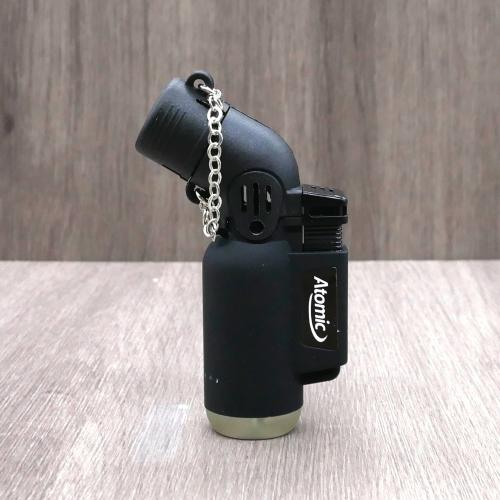 Atomic Tankboy IV Angled Twin Jet Flame Cigar Lighter - Black