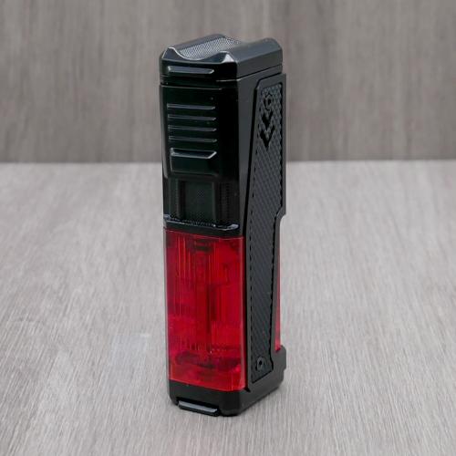 Honest Shakespeare Cigar Lighter - Black & Red (HON230)