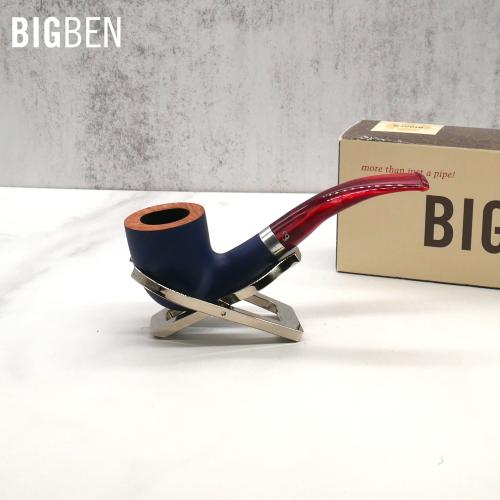 BigBen Sylvia 855 Blue Matte 9mm Filter Fishtail Pipe (BIG89) - End of Line