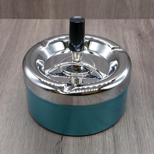 Large Light Blue Spinning Ashtray