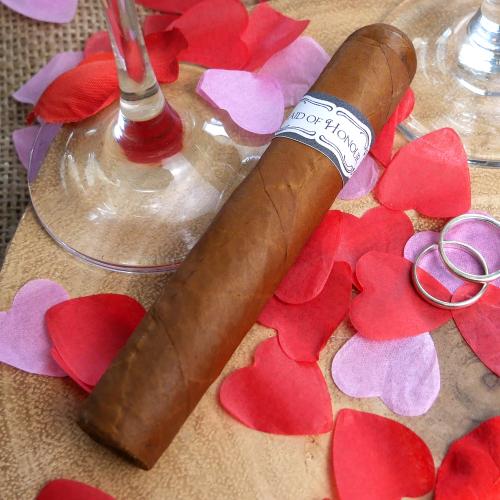 Wedding Cigar Band - MAID OF HONOUR - Black Border Design
