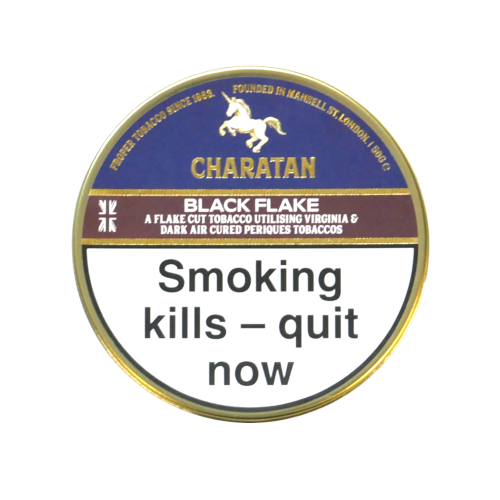 Charatan Black Flake Pipe Tobacco 50g Tin (Dunhill Dark Flake)