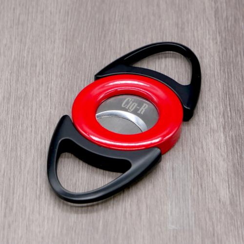 Chacom CIG-R Twin Bladed Cigar Cutter - Black & Red