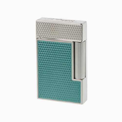 ST Dupont Lighter - Ligne 2 - Turquoise Lacquer & Palladium