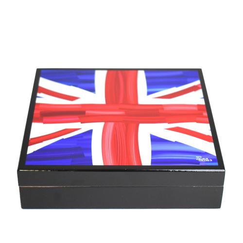 Charlie Turano III UK Flag Humidor - 20 Capacity