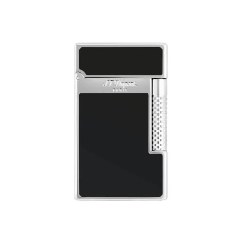 ST Dupont Lighter - Le Grand New - Black Lacquer & Palladium