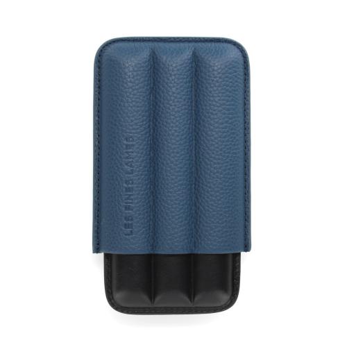 Les Fines Lames Cigar Case - TRIO Blue - Fits 3 Cigars