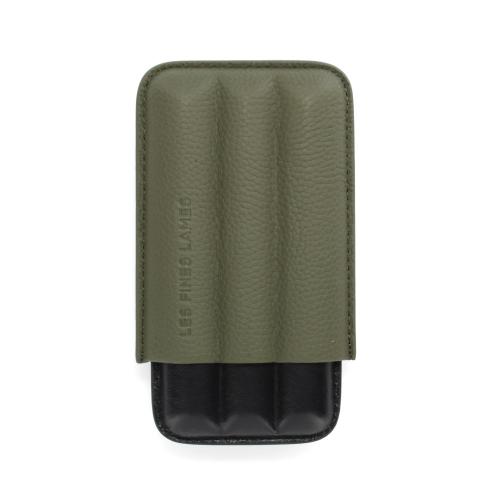 Les Fines Lames Cigar Case - TRIO Green - Fits 3 Cigars