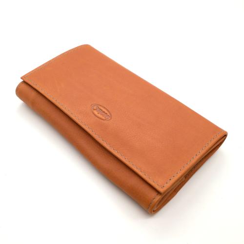 Chacom Leather Roll-Up Tobacco Pouch - Tan