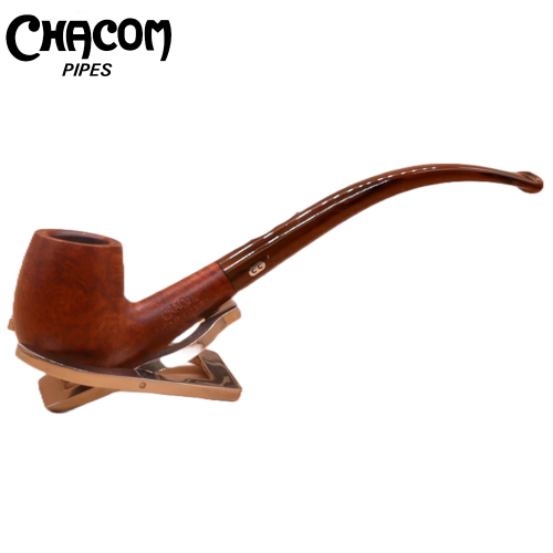 Chacom Berlingot Natural Smooth 1513 Semi Bent Metal Filter Pipe (CH662)