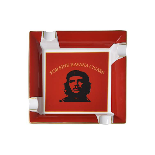 Elie Bleu 4 Position Porcelain Cigar Ashtray - Che Red