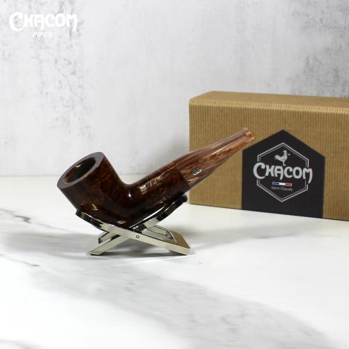 Chacom Reverse Calabash Brown Straight Pipe (CH384)