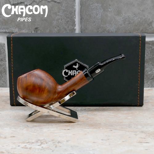 Chacom Anton Matte Brown Smooth Metal Filter Fishtail Pipe (CH541)