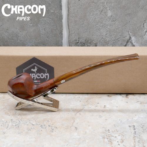 Chacom Berlingot 1595 Dark Smooth Semi Bent Metal Filter Pipe (CH586)