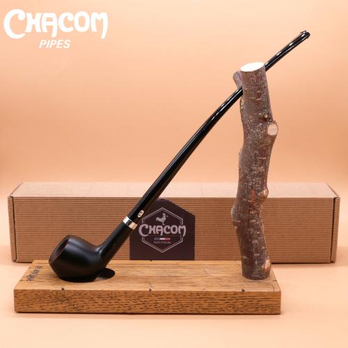 Chacom Vieille Bruyere 159 Black Smooth Metal Filter Fishtail Pipe (CH625) - End of Line