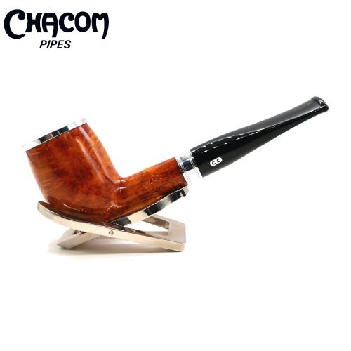Chacom Baccara Orange 186 Smooth Straight 9mm Metal Filter Adapter Fishtail Pipe (CH728)