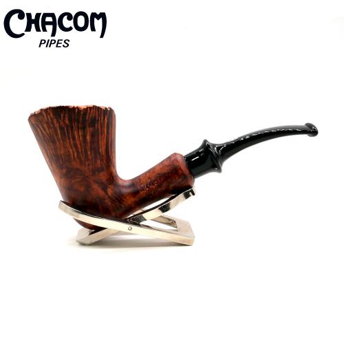 Chacom Fleur Contrast Brown Smooth Fishtail Pipe (CH730)